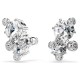 SWAROVSKI Σκουλαρίκια Constella Στρογγυλή Κοπή, Λευκά, Επιμετάλλωση ροδίου 5732253