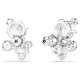 SWAROVSKI Σκουλαρίκια Constella Στρογγυλή Κοπή, Λευκά, Επιμετάλλωση ροδίου 5732253