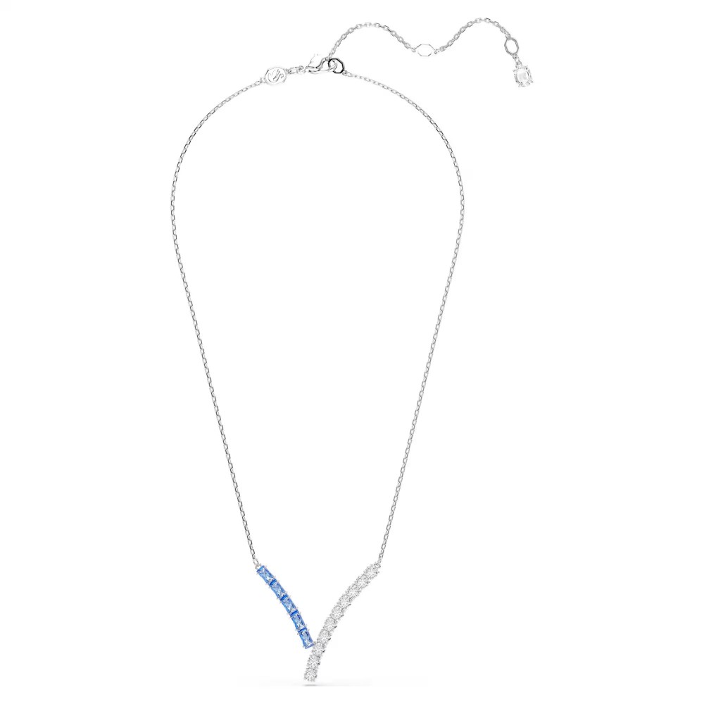 SWAROVSKI Matrix Μενταγιόν με αλυσίδα, Μπλε, Μίξη Κοπών, Επιροδιωμένο 5732265