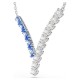 SWAROVSKI Matrix Μενταγιόν με αλυσίδα, Μπλε, Μίξη Κοπών, Επιροδιωμένο 5732265