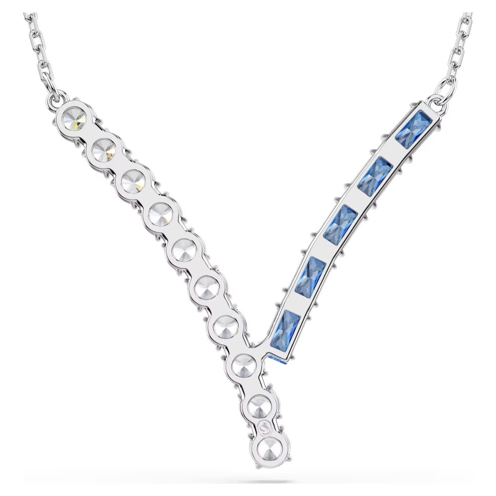 SWAROVSKI Matrix Μενταγιόν με αλυσίδα, Μπλε, Μίξη Κοπών, Επιροδιωμένο 5732265