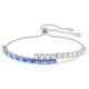 SWAROVSKI Βραχιόλι Matrix Μίξη κοπών, Μπλε, Επιμετάλλωση ροδίου 5732266