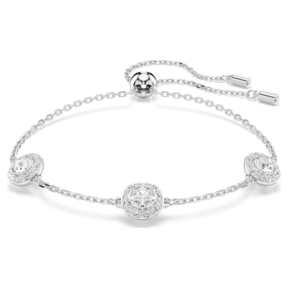 SWAROVSKI Una Angelic Βραχιόλι, Στρογγυλή Κοπή, Διπλής Όψης, Λευκό, Επιροδιωμένο 5732272