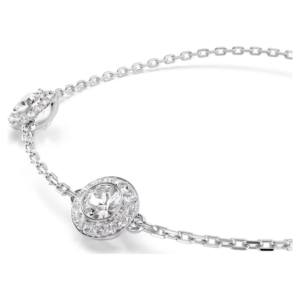 SWAROVSKI Una Angelic Βραχιόλι, Στρογγυλή Κοπή, Διπλής Όψης, Λευκό, Επιροδιωμένο 5732272