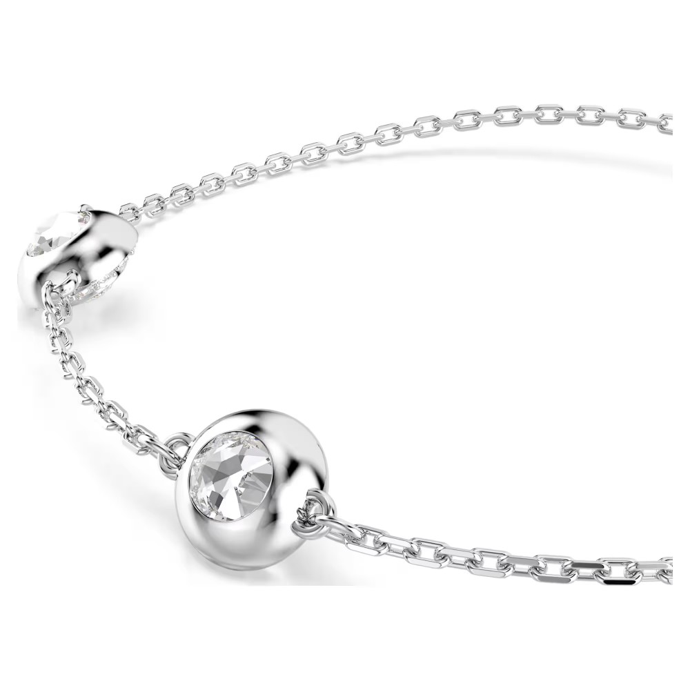 SWAROVSKI Una Angelic Βραχιόλι, Στρογγυλή Κοπή, Διπλής Όψης, Λευκό, Επιροδιωμένο 5732272