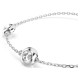 SWAROVSKI Una Angelic Βραχιόλι, Στρογγυλή Κοπή, Διπλής Όψης, Λευκό, Επιροδιωμένο 5732272