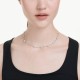 SWAROVSKI Una Angelic Κολιέ, Στρογγυλή κοπή, Λευκό, Διπλής Όψης Επιροδιωμένο 5732275