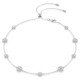SWAROVSKI Una Angelic Κολιέ, Στρογγυλή κοπή, Λευκό, Διπλής Όψης Επιροδιωμένο 5732275