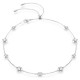SWAROVSKI Una Angelic Κολιέ, Στρογγυλή κοπή, Λευκό, Διπλής Όψης Επιροδιωμένο 5732275