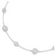 SWAROVSKI Una Angelic Κολιέ, Στρογγυλή κοπή, Λευκό, Διπλής Όψης Επιροδιωμένο 5732275