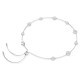 SWAROVSKI Una Angelic Κολιέ, Στρογγυλή κοπή, Λευκό, Διπλής Όψης Επιροδιωμένο 5732275