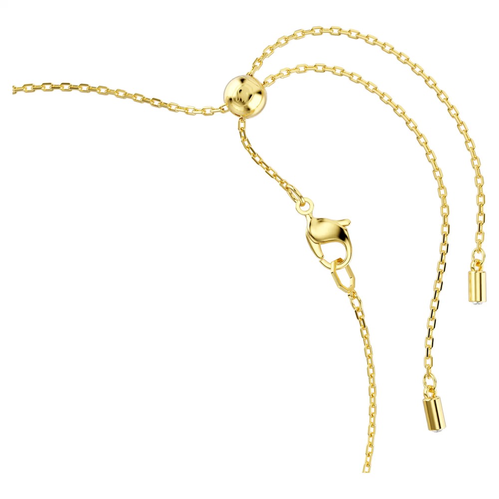 SWAROVSKI Κολιέ Idyllia Crystal Pearl, Μίξη κοπών, Λουλούδι, Πολύχρωμο, Επιμετάλλωση σε χρυσό τόνο 5732388