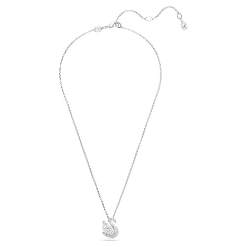 SWAROVSKI Swan Μενταγιόν Κύκνος, Μίξη Κοπών, Λευκό, Επιροδιωμένο 5732412