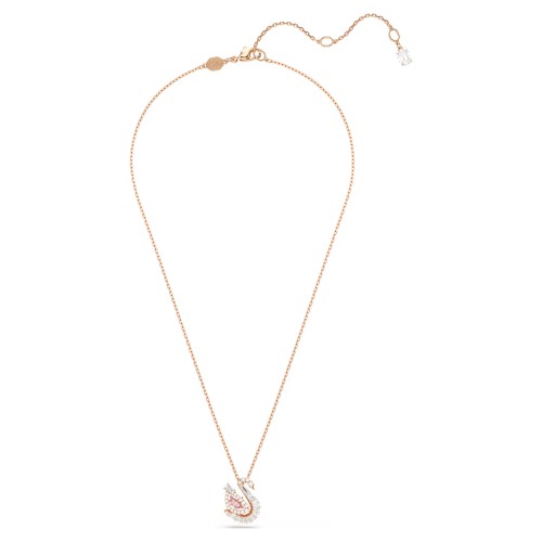 SWAROVSKI Swan Κολιέ Κύκνος, Μίξη Κοπών, Ροζ, Ροζ-Χρυσό 5732414