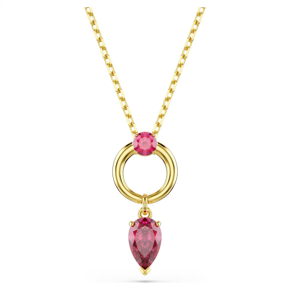 SWAROVSKI Μενταγιόν Mesmera, Μίξη κοπών, Κόκκινο, Επιμετάλλωση σε Χρυσό Τόνο 5732487