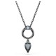 SWAROVSKI Μενταγιόν Mesmera, Μίξη κοπών, Γκρι, Επιμετάλλωση Ρουθηνίου 5732491