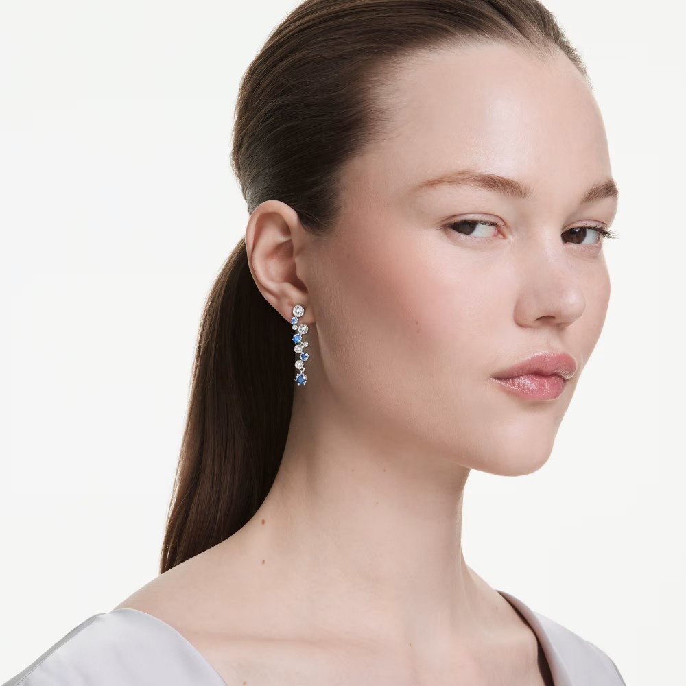 SWAROVSKI Σκουλαρίκια-σταγόνα Constella Μίξη Κοπών, Μπλε, Επιμετάλλωση ροδίου 5732775 SWAROVSKI Σκουλαρίκια-σταγόνα Constella Μίξη Κοπών, Μπλε, Επιμετάλλωση ροδίου 5732775