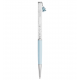 SWAROVSKI Crystalline Στυλό, Αρκουδάκι, Μπλε, Λακαρισμένο, Επιμετάλλωση Χρωμίου 5732980