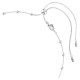 SWAROVSKI Una Angelic Κολιέ, Στρογγυλή κοπή, Λευκό, Διπλής Όψης Επιροδιωμένο 5733116