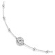 SWAROVSKI Una Angelic Κολιέ, Στρογγυλή κοπή, Λευκό, Διπλής Όψης Επιροδιωμένο 5733116
