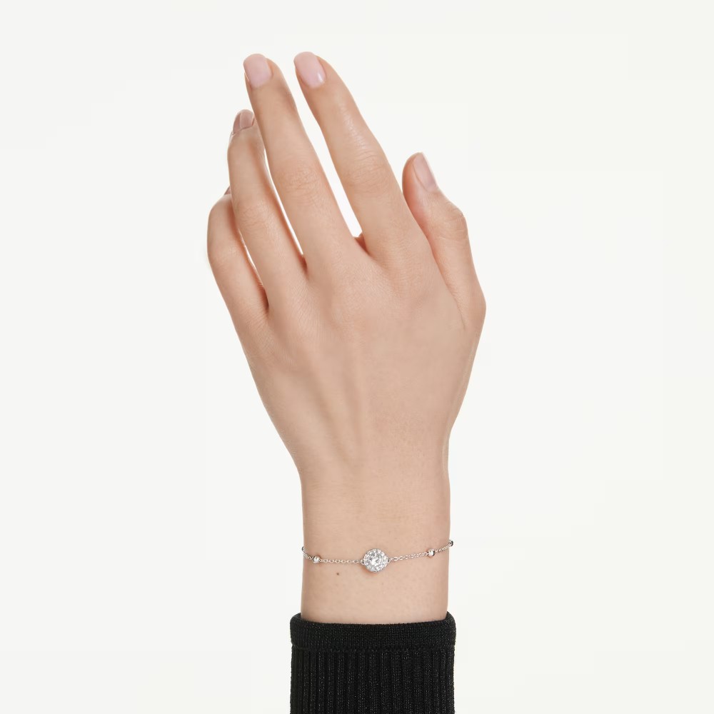 SWAROVSKI Una Angelic Βραχιόλι, Στρογγυλή Κοπή, Λευκό, Επιροδιωμένο 5733196
