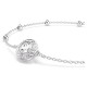 SWAROVSKI Una Angelic Βραχιόλι, Στρογγυλή Κοπή, Λευκό, Επιροδιωμένο 5733196