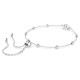 SWAROVSKI Una Angelic Βραχιόλι, Στρογγυλή Κοπή, Λευκό, Επιροδιωμένο 5733196