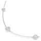 SWAROVSKI Una Angelic Κολιέ, Στρογγυλή κοπή, Λευκό, Επιροδιωμένο 5733197