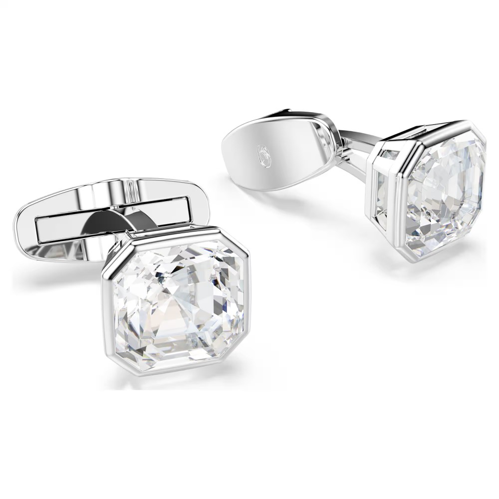 SWAROVSKI Millenia Μανικετόκουμπα Οκτάγωνη κοπή, Λευκό, Επιροδιωμένα 5733306