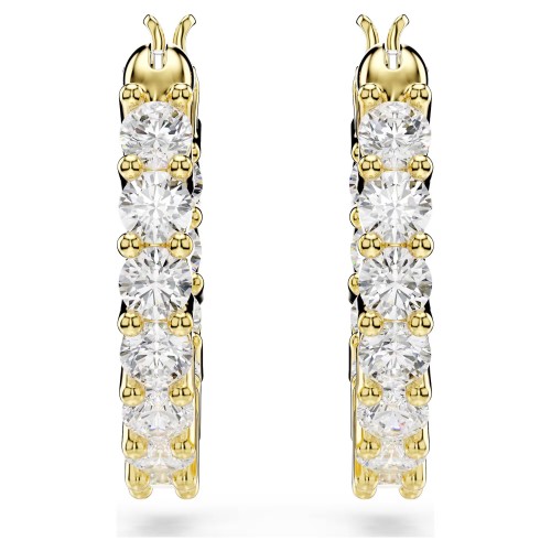 SWAROVSKI Κρίκοι Matrix Vittore, Στρογγυλή Κοπή, Λευκά, επιχρυσωμένο 5733398