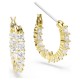 SWAROVSKI Κρίκοι Matrix Vittore, Στρογγυλή Κοπή, Λευκά, επιχρυσωμένο 5733398