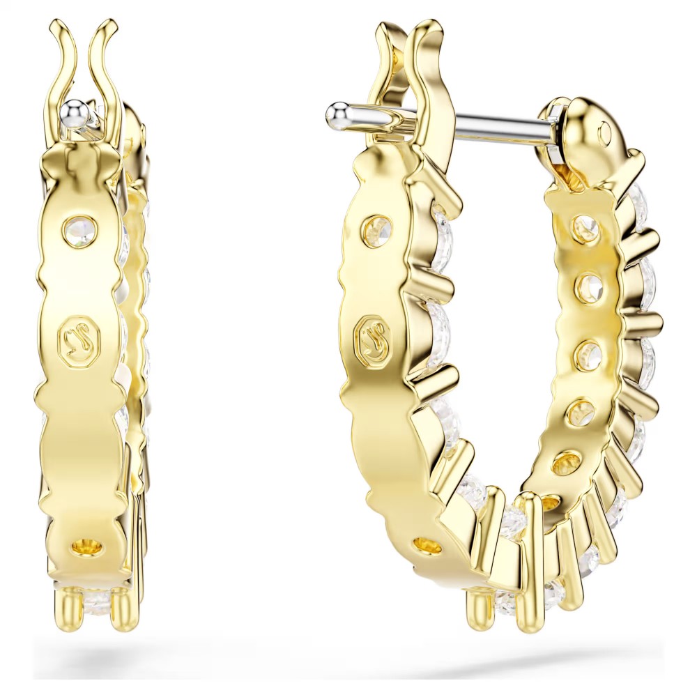 SWAROVSKI Κρίκοι Matrix Vittore, Στρογγυλή Κοπή, Λευκά, επιχρυσωμένο 5733398