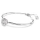 SWAROVSKI Dextera Άκαμπτο βραχιόλι, λευκό, Στρογγυλή Κοπή, Επιμετάλλωση Ροδίου 5733399