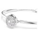 SWAROVSKI Dextera Άκαμπτο βραχιόλι, λευκό, Στρογγυλή Κοπή, Επιμετάλλωση Ροδίου 5733399