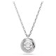SWAROVSKI Dextera Μενταγιόν με αλυσίδα, Λευκό, Στρογγυλή Κοπή Επιροδιωμένο 5733400