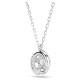 SWAROVSKI Dextera Μενταγιόν με αλυσίδα, Λευκό, Στρογγυλή Κοπή Επιροδιωμένο 5733400