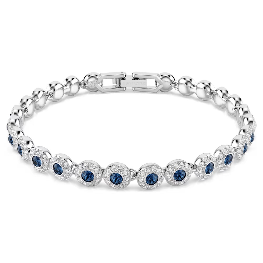 SWAROVSKI Βραχιόλι Tennis Una Angelic, Στρογγυλή Κοπή, Μπλε, Επιμετάλλωση ροδίου 5733401 SWAROVSKI Βραχιόλι Tennis Una Angelic, Στρογγυλή Κοπή, Μπλε, Επιμετάλλωση ροδίου 5733401