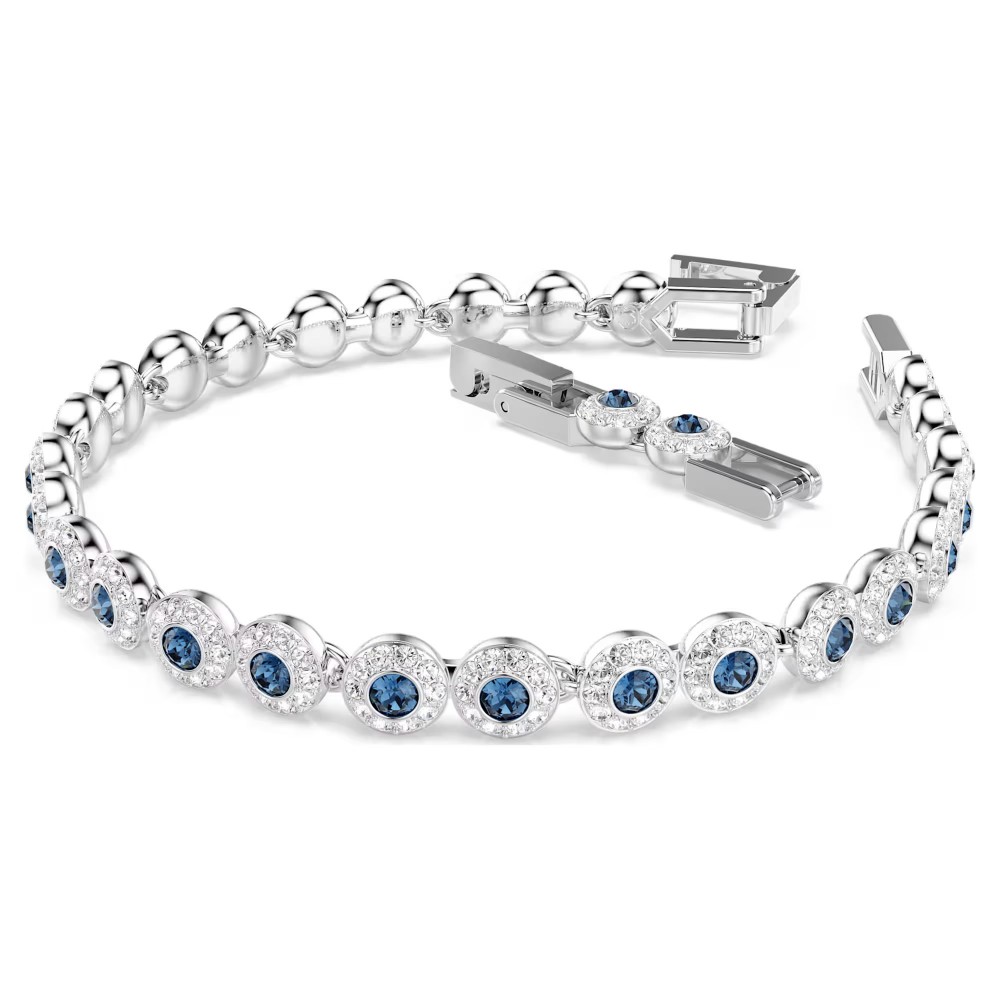SWAROVSKI Βραχιόλι Tennis Una Angelic, Στρογγυλή Κοπή, Μπλε, Επιμετάλλωση ροδίου 5733401 SWAROVSKI Βραχιόλι Tennis Una Angelic, Στρογγυλή Κοπή, Μπλε, Επιμετάλλωση ροδίου 5733401
