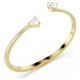 SWAROVSKI Mesmera Attract Άκαμπτο βραχιόλι, "Καρδιά" Λευκό, επιχρυσωμένο 5733474