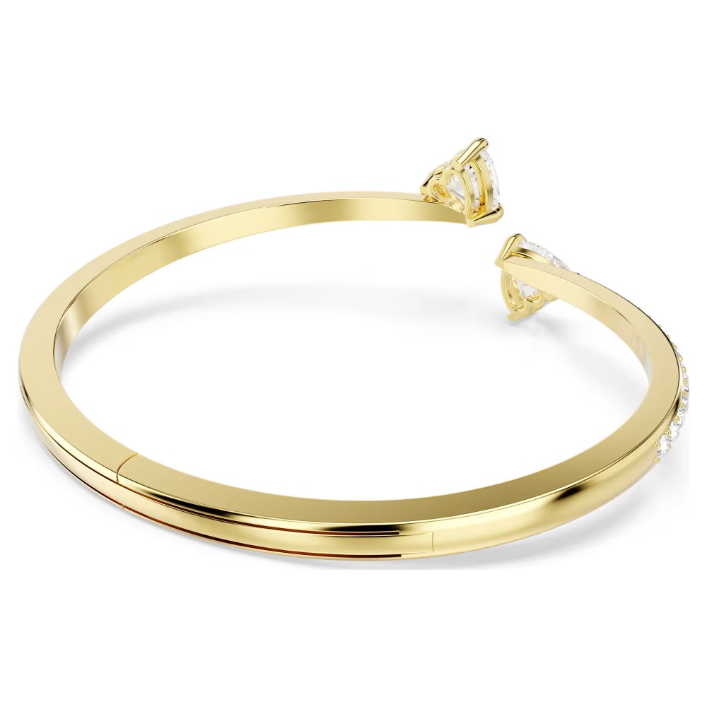 SWAROVSKI Mesmera Attract Άκαμπτο βραχιόλι, "Καρδιά" Λευκό, επιχρυσωμένο 5733474