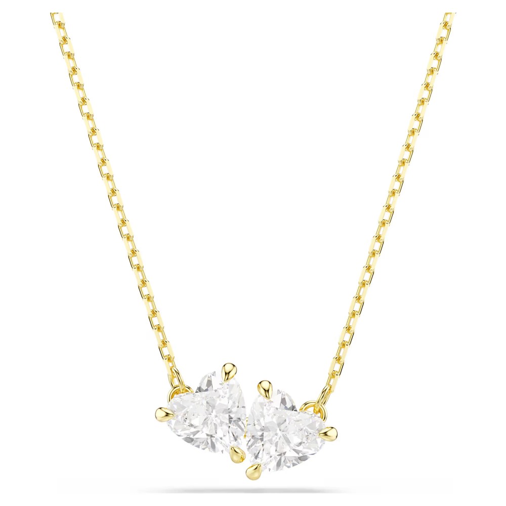 SWAROVSKI Κολιέ Mesmera Attract, "Heart", Λευκό, Επιμετάλλωση σε χρυσό τόνο 5733475