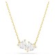 SWAROVSKI Κολιέ Mesmera Attract, "Heart", Λευκό, Επιμετάλλωση σε χρυσό τόνο 5733475