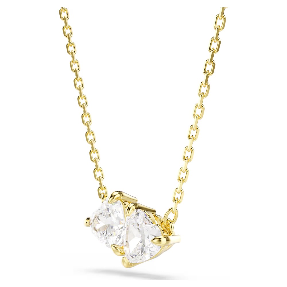SWAROVSKI Κολιέ Mesmera Attract, "Heart", Λευκό, Επιμετάλλωση σε χρυσό τόνο 5733475