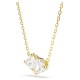 SWAROVSKI Κολιέ Mesmera Attract, "Heart", Λευκό, Επιμετάλλωση σε χρυσό τόνο 5733475