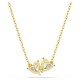 SWAROVSKI Κολιέ Mesmera Attract, "Heart", Λευκό, Επιμετάλλωση σε χρυσό τόνο 5733475