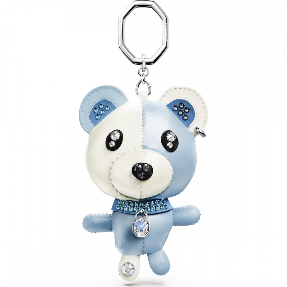 SWAROVSKI Teddy Bear Γούρι τσάντας, Bear, Μπλε, Επιροδιωμένο 5733771
