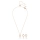 SWAROVSKI Mesmera Set, Κοπή Pear, Στρογγυλή Κοπή, Ροζ-Χρυσό 5733808
