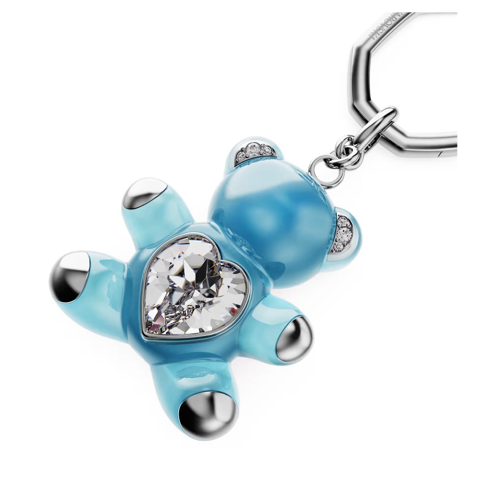SWAROVSKI Μπρελόκ Teddy, Αρκούδα, Μπλε, Επιμετάλλωση Ροδίου 5733826