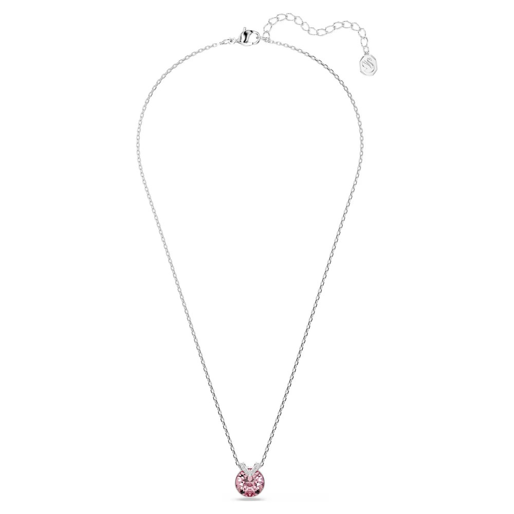 SWAROVSKI Μενταγιόν Bella V, Στρογγυλή κοπή, Ροζ, Επιμετάλλωση ροδίου 5734230 SWAROVSKI Μενταγιόν Bella V, Στρογγυλή κοπή, Ροζ, Επιμετάλλωση ροδίου 5734230
