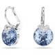 SWAROVSKI Σκουλαρίκια-σταγόνα Bella, Στρογγυλή Κοπή, Μπλε, Επιμετάλλωση Ροδίου 5734234